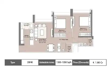 3 BHK Floor Plan